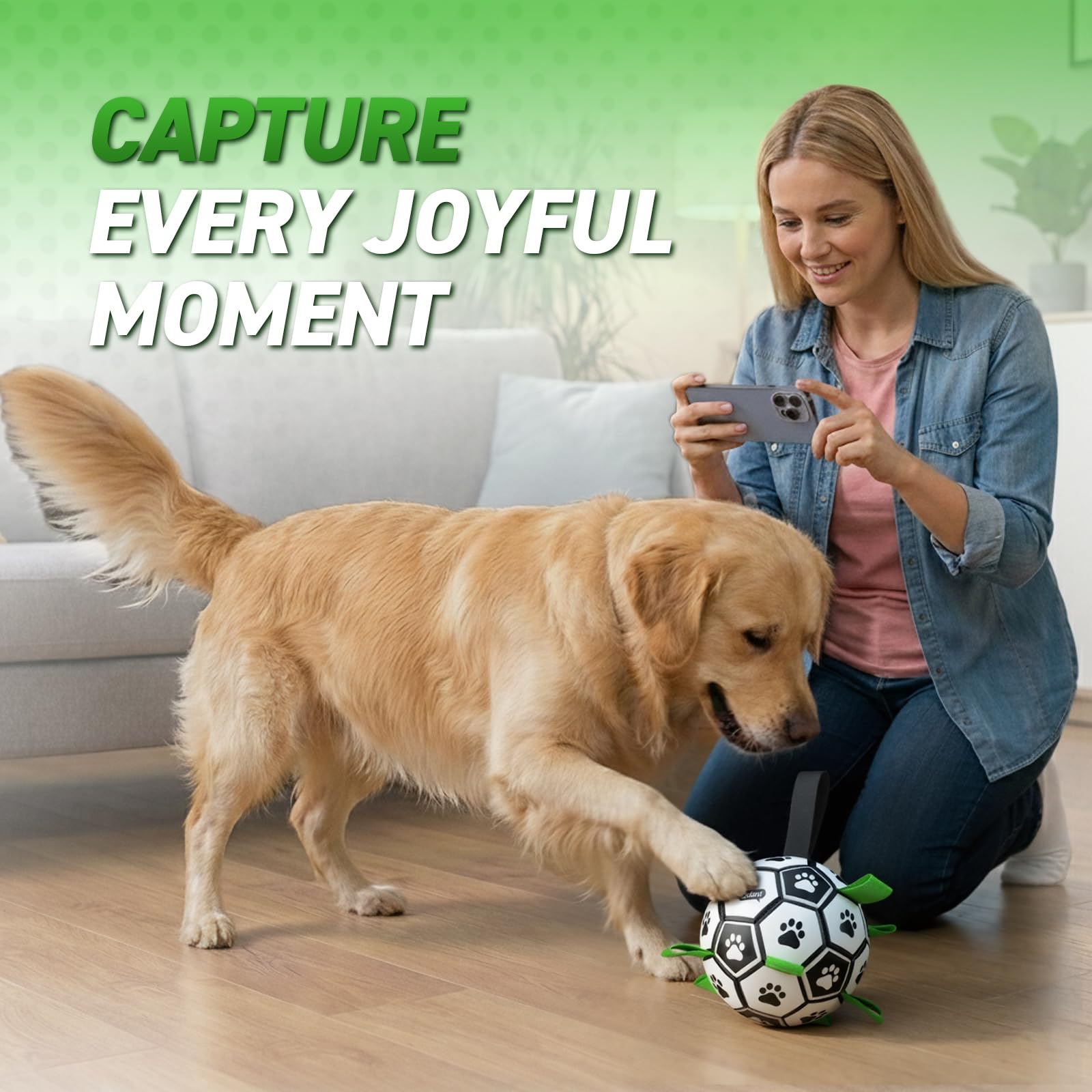 QDAN buoyant dog ball suitable for water games