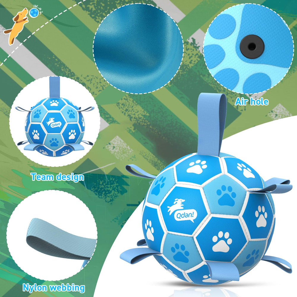 QDAN dog ball crafted from durable polyurethane for outdoor use