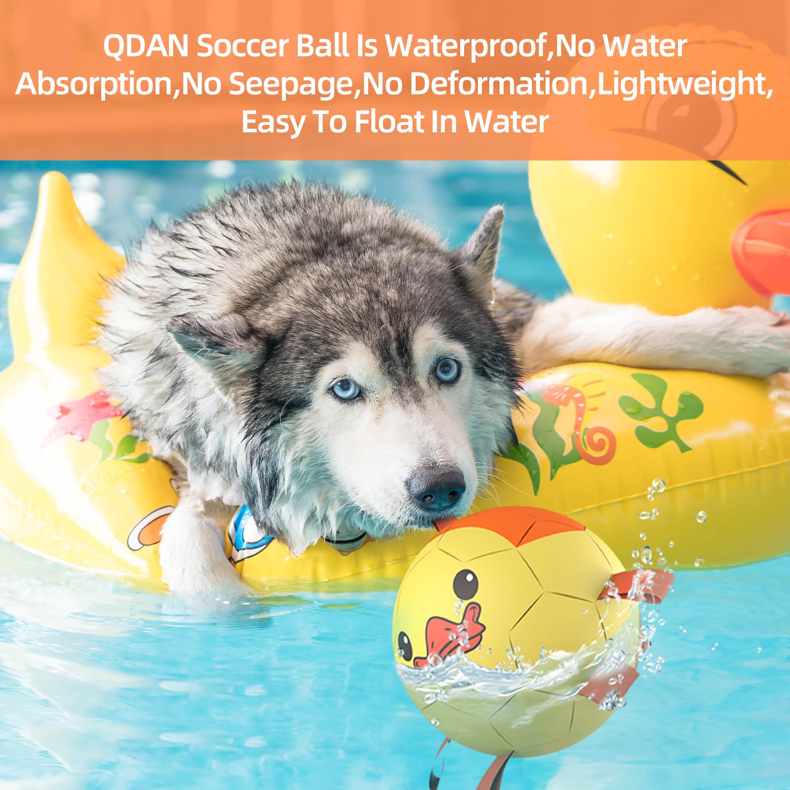 QDAN ball's bright color design helps quick recognition during games