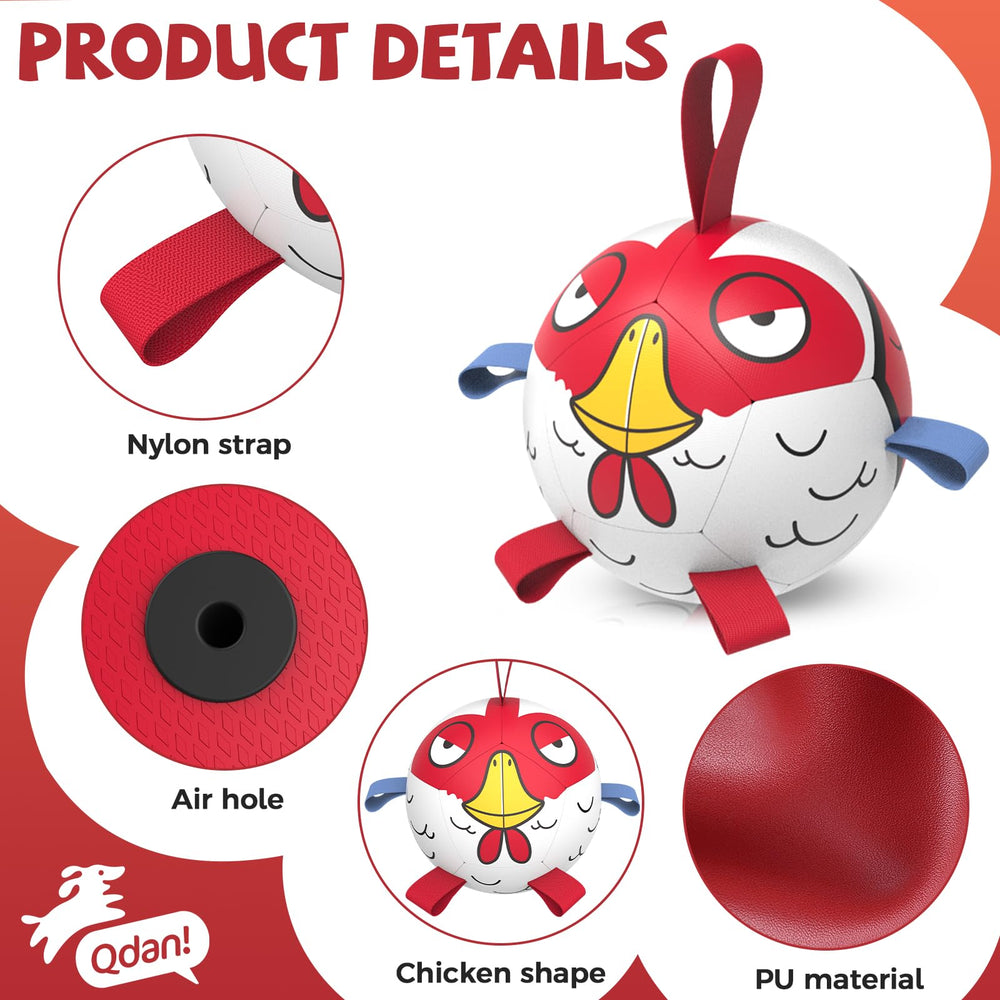 QDAN ball with nylon tabs—enhances interactive training sessions.