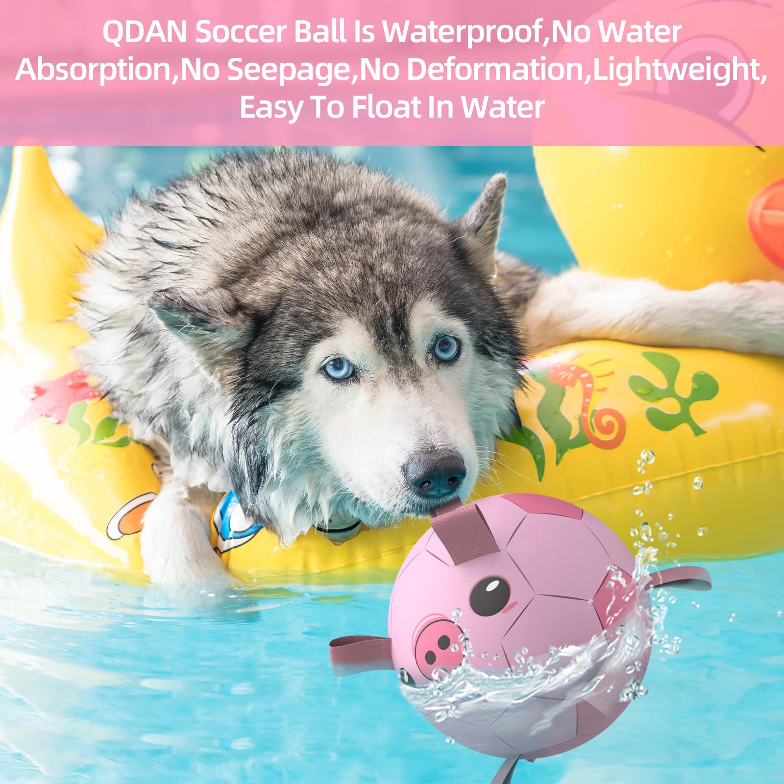 QDAN ball supports outdoor play and training adventures with durable PU.