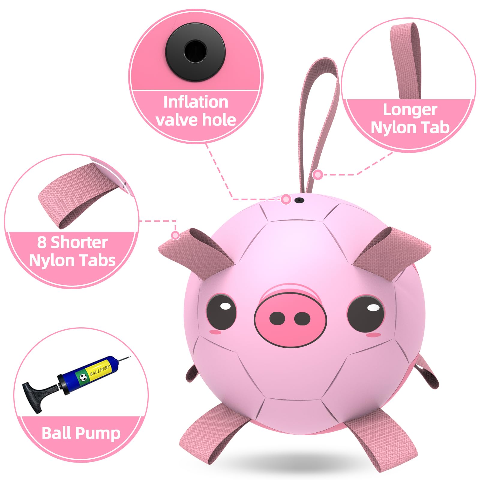 QDAN water-friendly ball floats for pool, lake, or beach play.