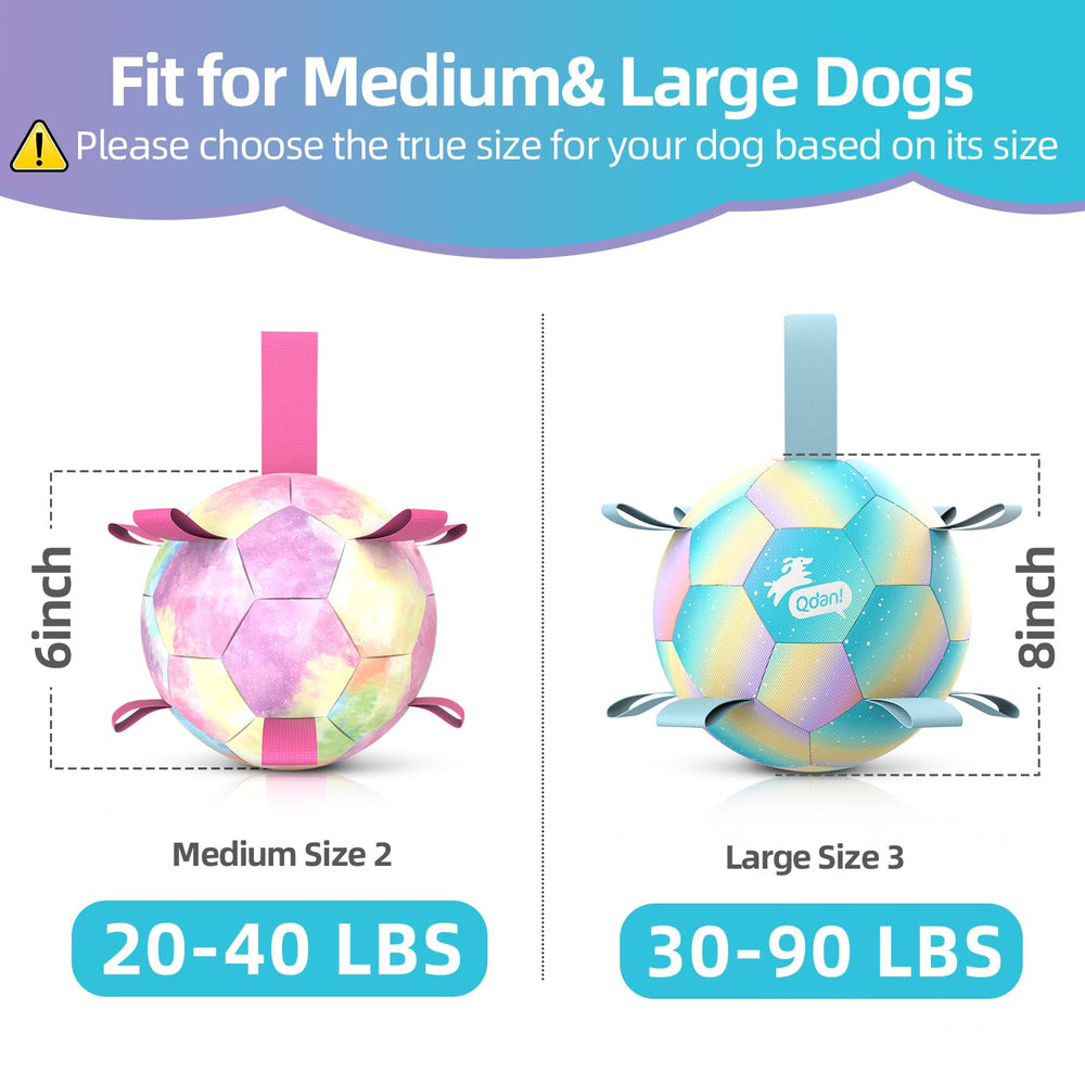 QDAN dog balls include pump and needle adapter for quick inflation