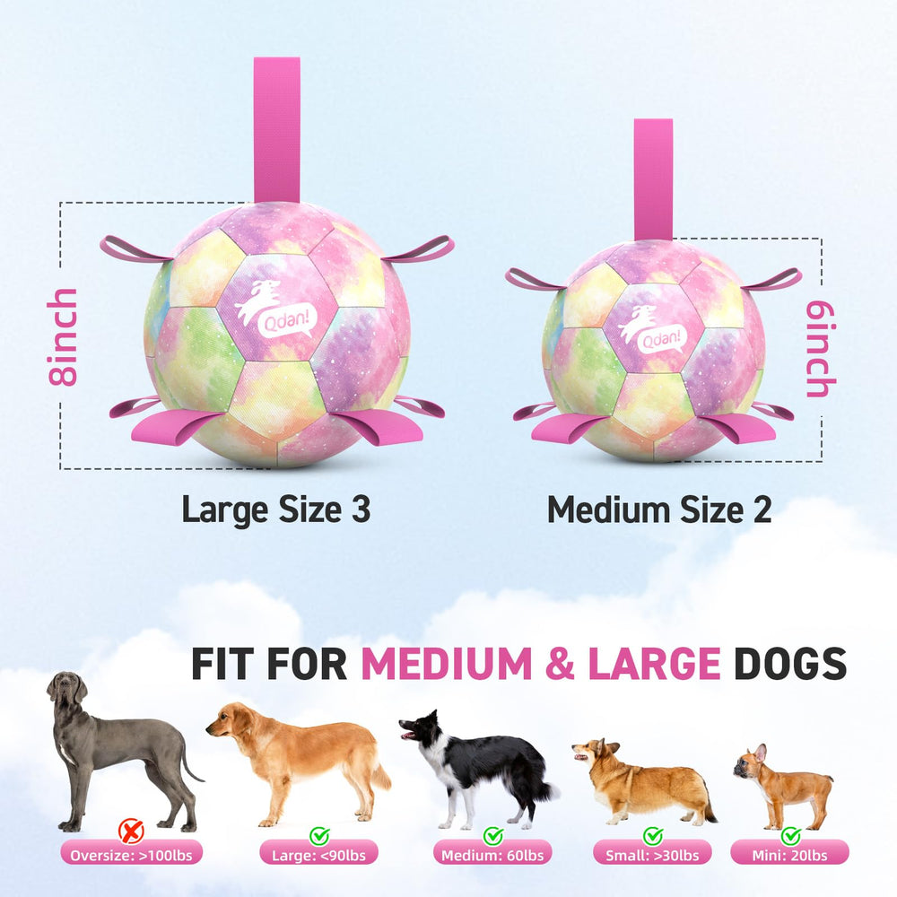 Soft PU material of the QDAN dog ball for safe outdoor use