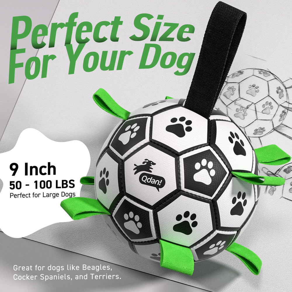 QDAN durable ball withstands playful chewing and rough tugging
