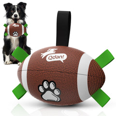 QDAN dog football ball front view for interactive fetch outdoors