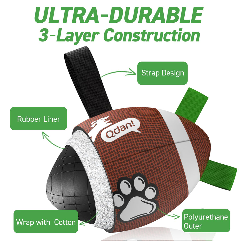QDAN football ball ships with pump and needle adapter