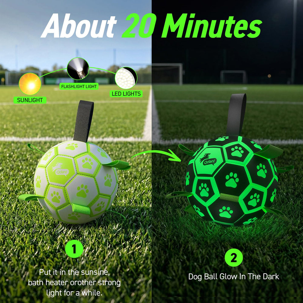 QDAN dog tug water toy ball perfect for splashy outdoor play