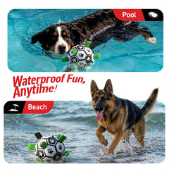 QDAN durable giant dog ball designed for outdoor bounce and poolside fun.