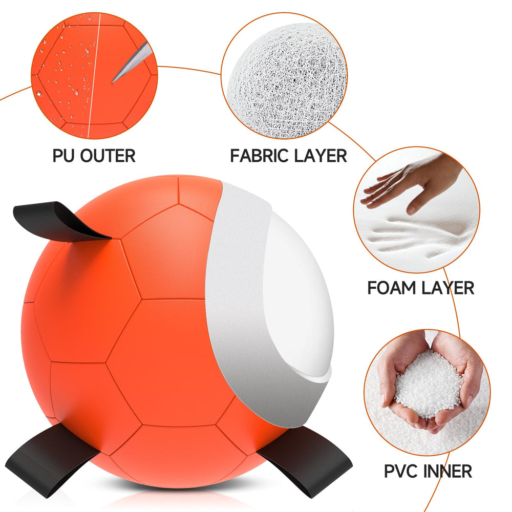QDAN ball supports fetch, tug, and retrieve games for dogs.