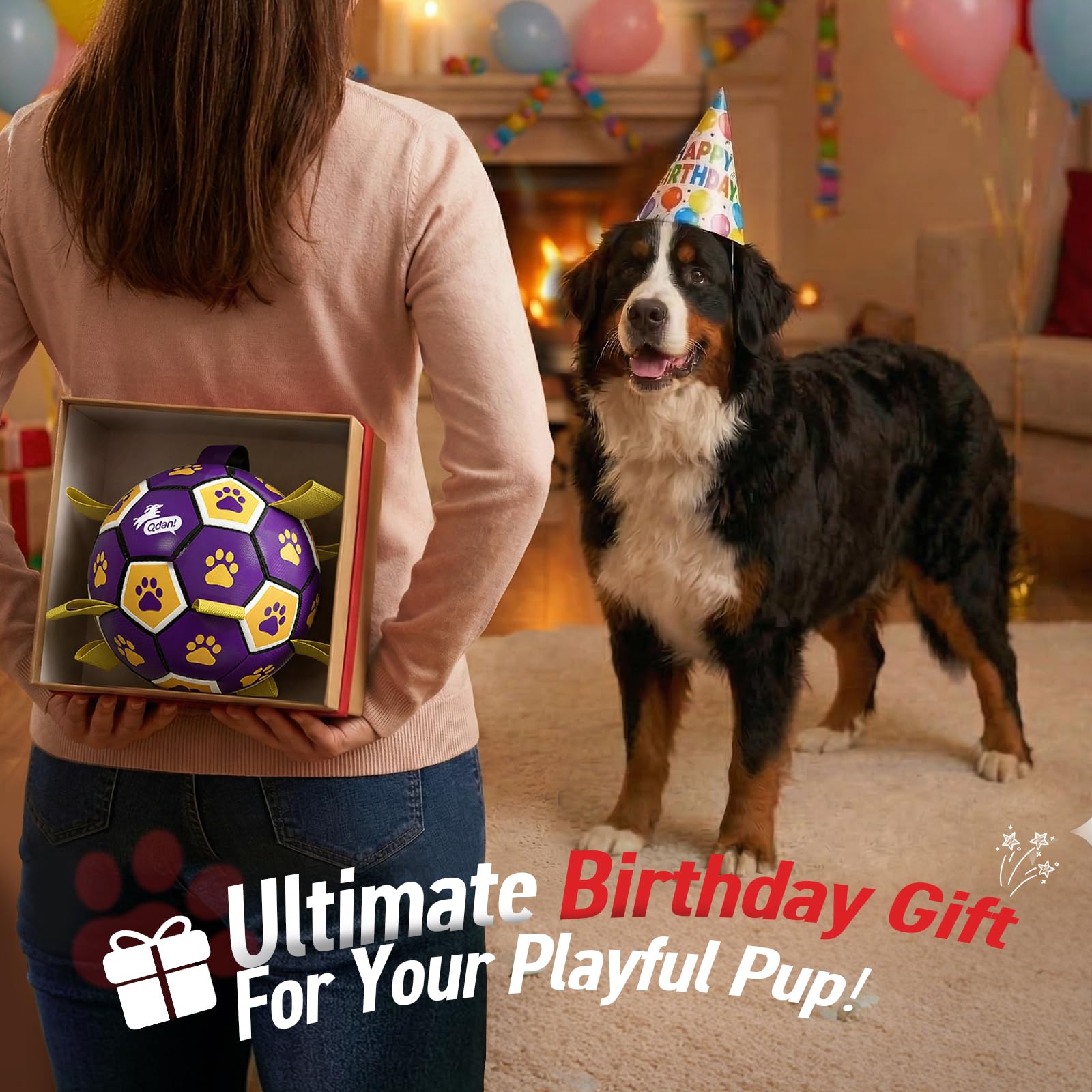 QDAN ideal for extra-large breeds and tug-of-war play.