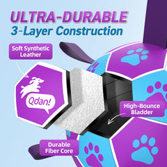 QDAN ball includes pump and needle adapter for quick inflation.
