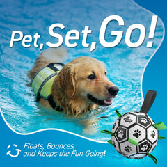 QDAN ball features nylon tabs on seams to improve grip.