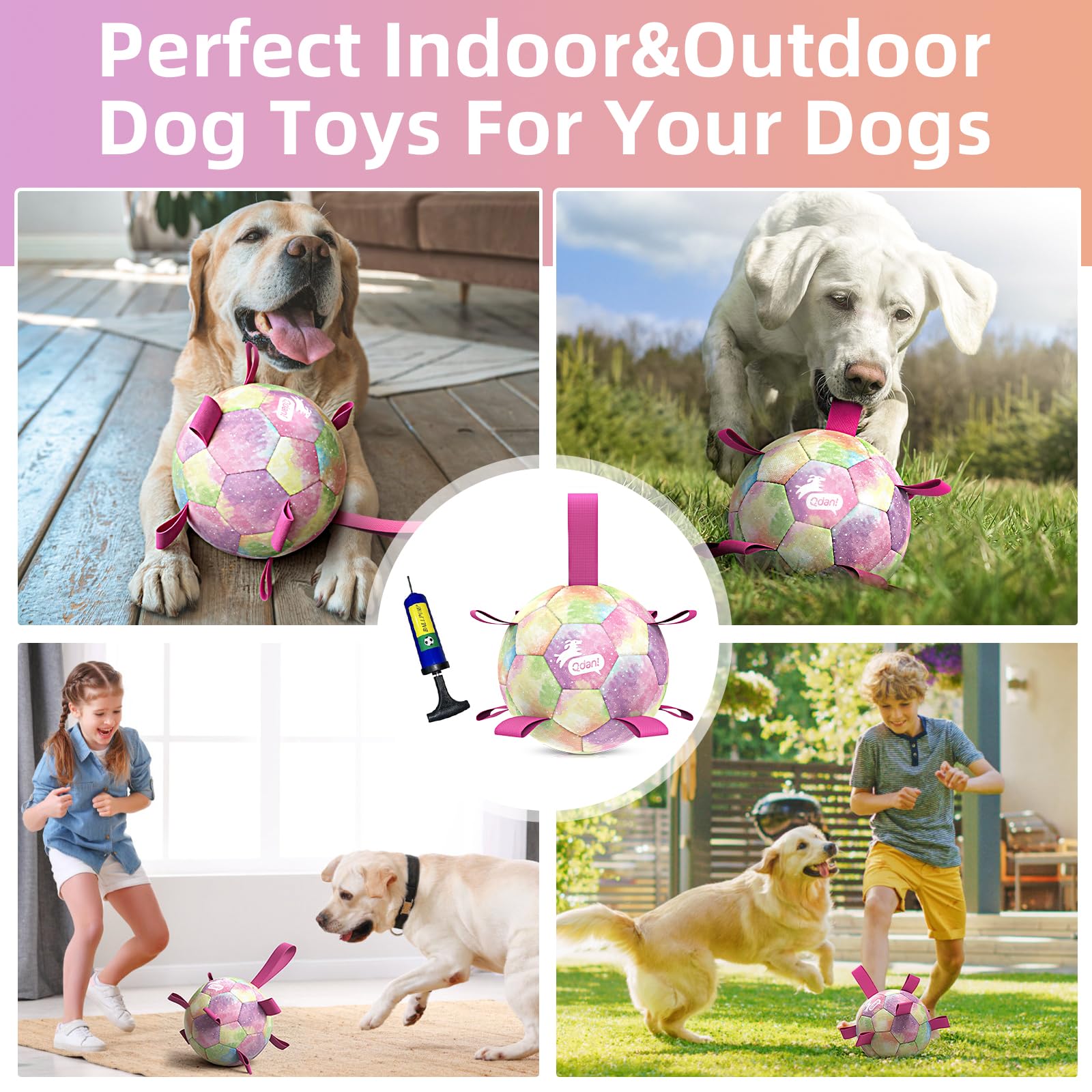 QDAN interactive tug toy for indoor and outdoor bonding