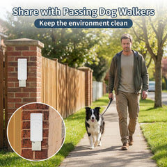 Qeerable wall-mount dispenser offers quick-pull access near doors and decks.