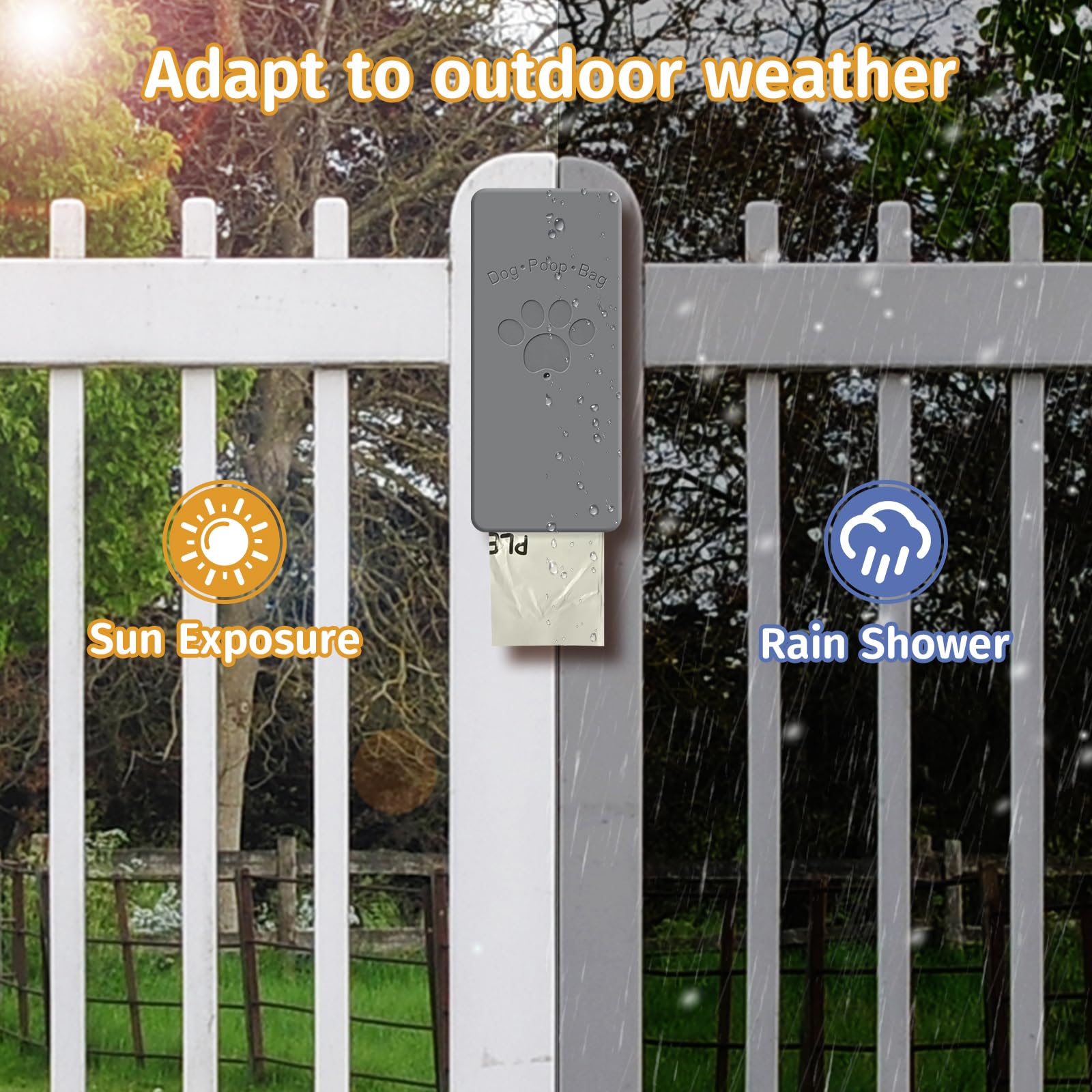 Qeerable hanging dispenser with hardware simplifies mounting anywhere
