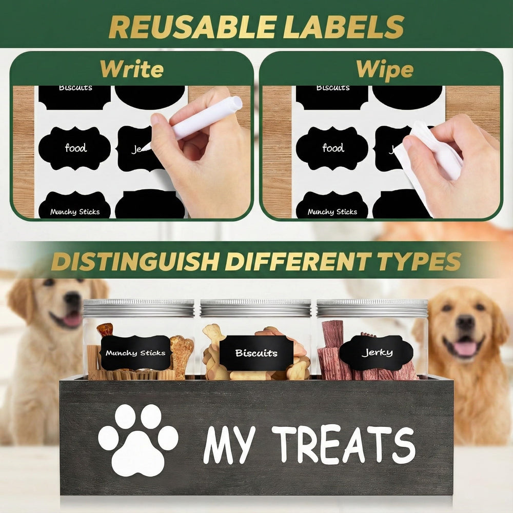 Qeerable kibble-chews organizer keeps different foods separate and accessible.