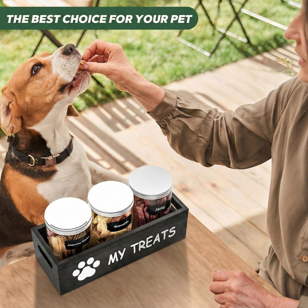 Qeerable shatterproof pet storage keeps snacks safe and worry-free.