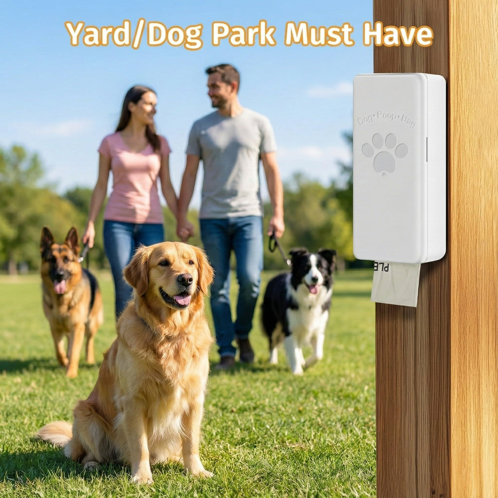 Durable outdoor dispenser from Qeerable in weather-resistant plastic.