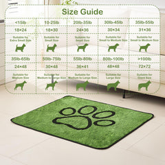 Qeils dog pee pad with soft grass-like top layer for training