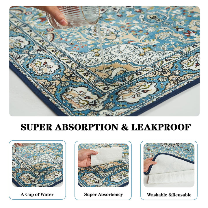 Qeils dog training pad with non-slip bottom and quick moisture control.