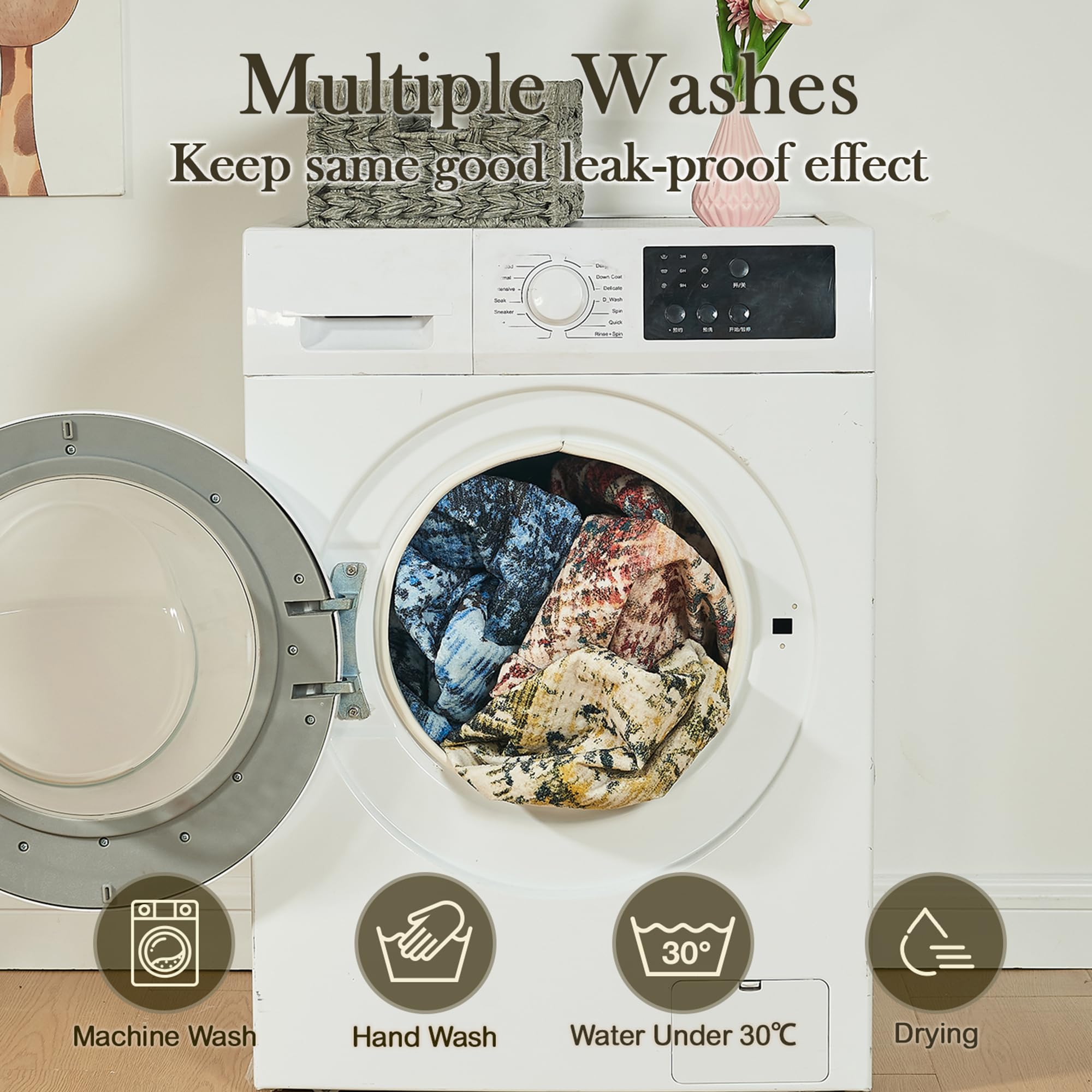 Qeils eco-friendly puppy pad saves money through washing and reuse.