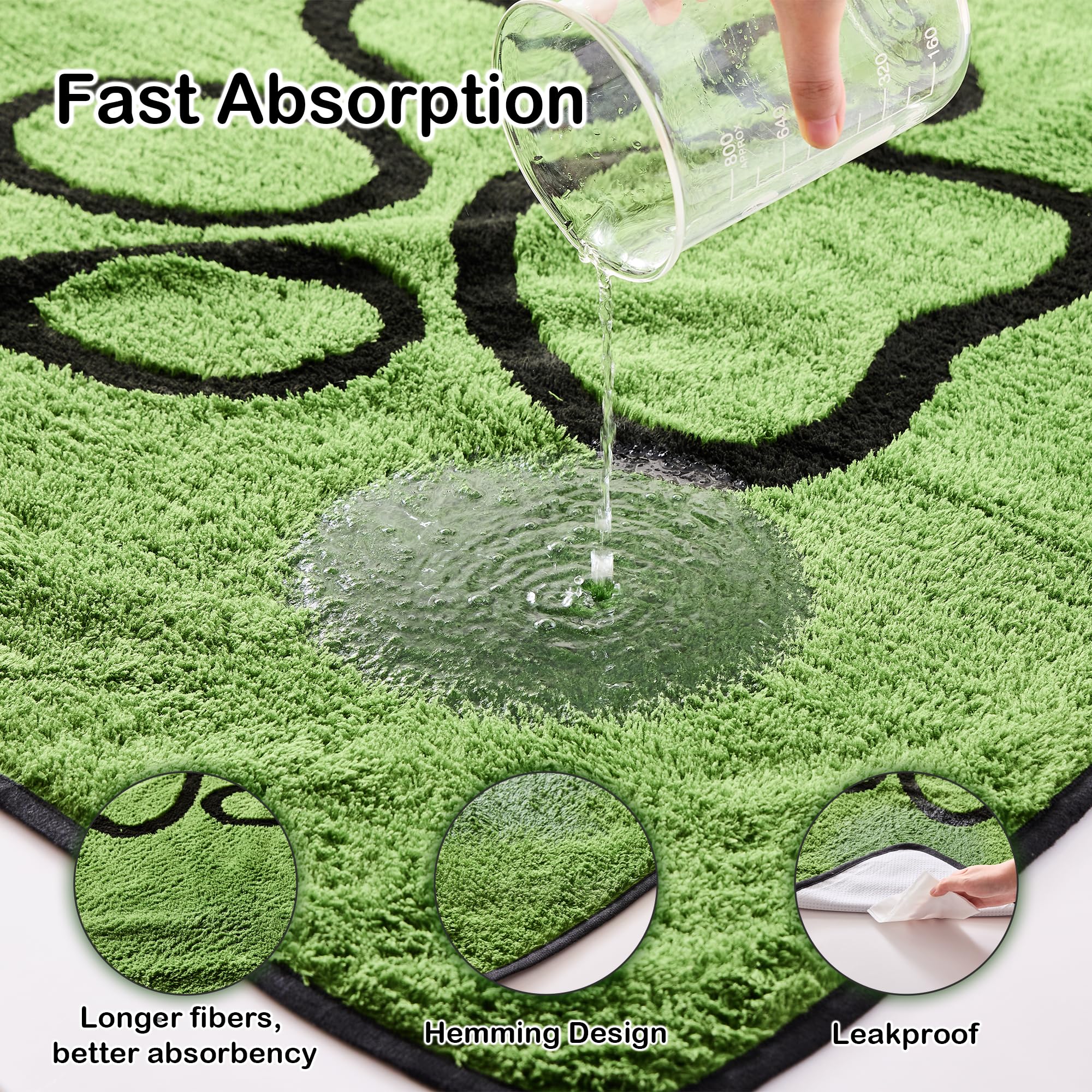 Qeils grass-style surface pad traps fur and crumbs for tidier home