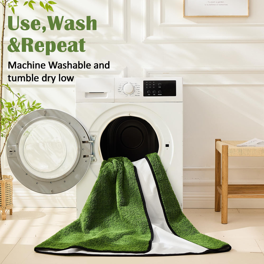 Qeils machine washable puppy pad for easy cleaning and quick drying.