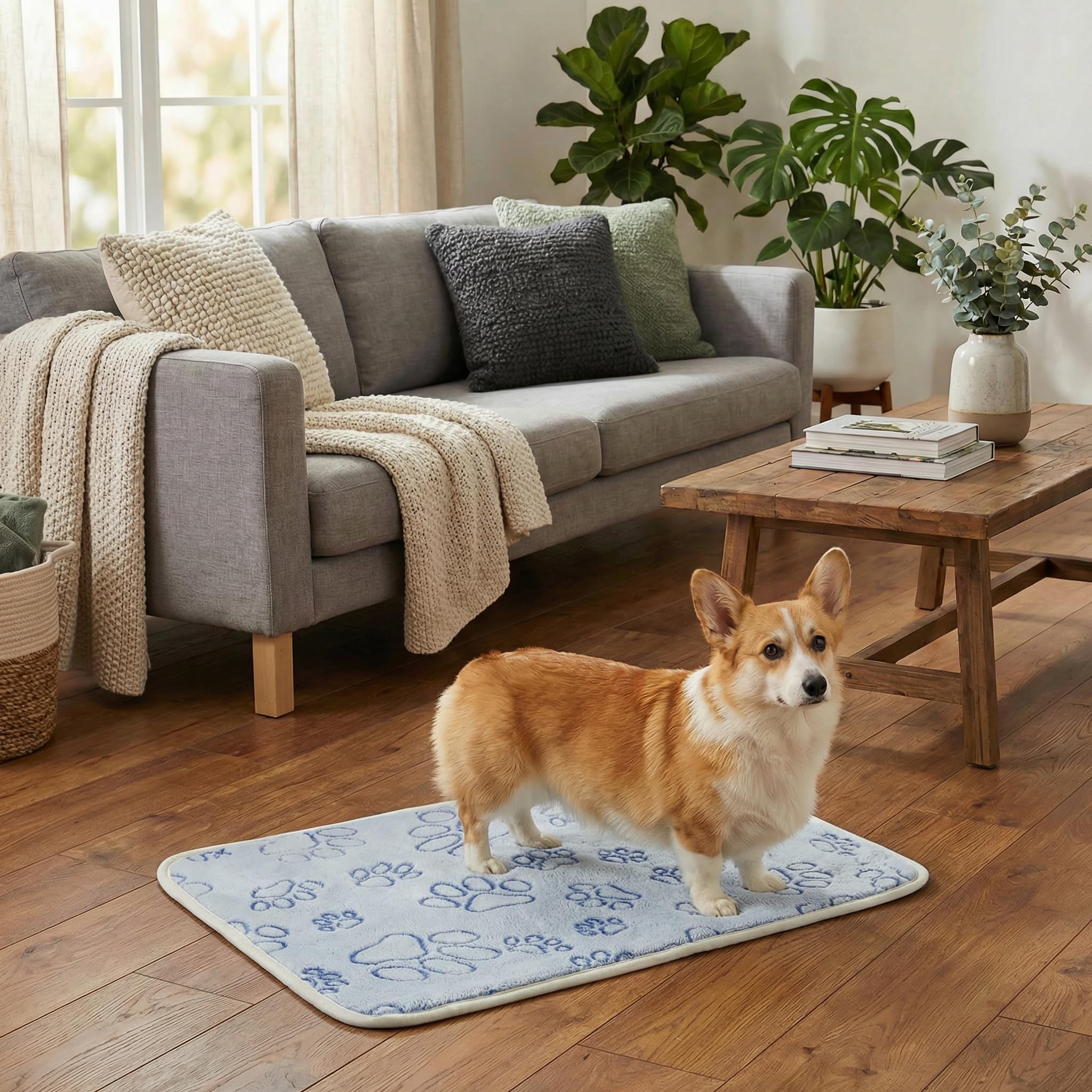 Qeils pad placed at sofa edge protects furniture areas