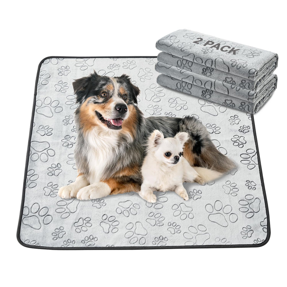 Qeils reusable puppy pads pack shows two washable mats for versatile training.