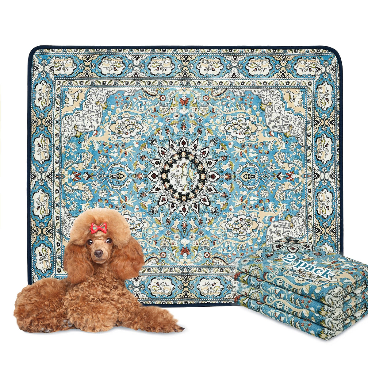 Qeils washable pee pad 36x41 with non-slip bottom for reliable indoor training.