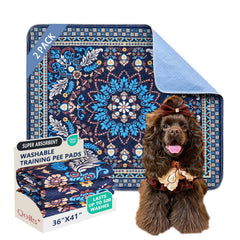 Qeils Washable Pee Pad top layer quickly absorbs moisture for cleaner indoors.