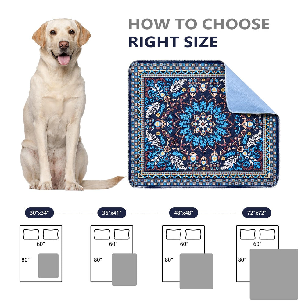Qeils Washable Pee Pad versatile for crate liners, couches, or car seats.