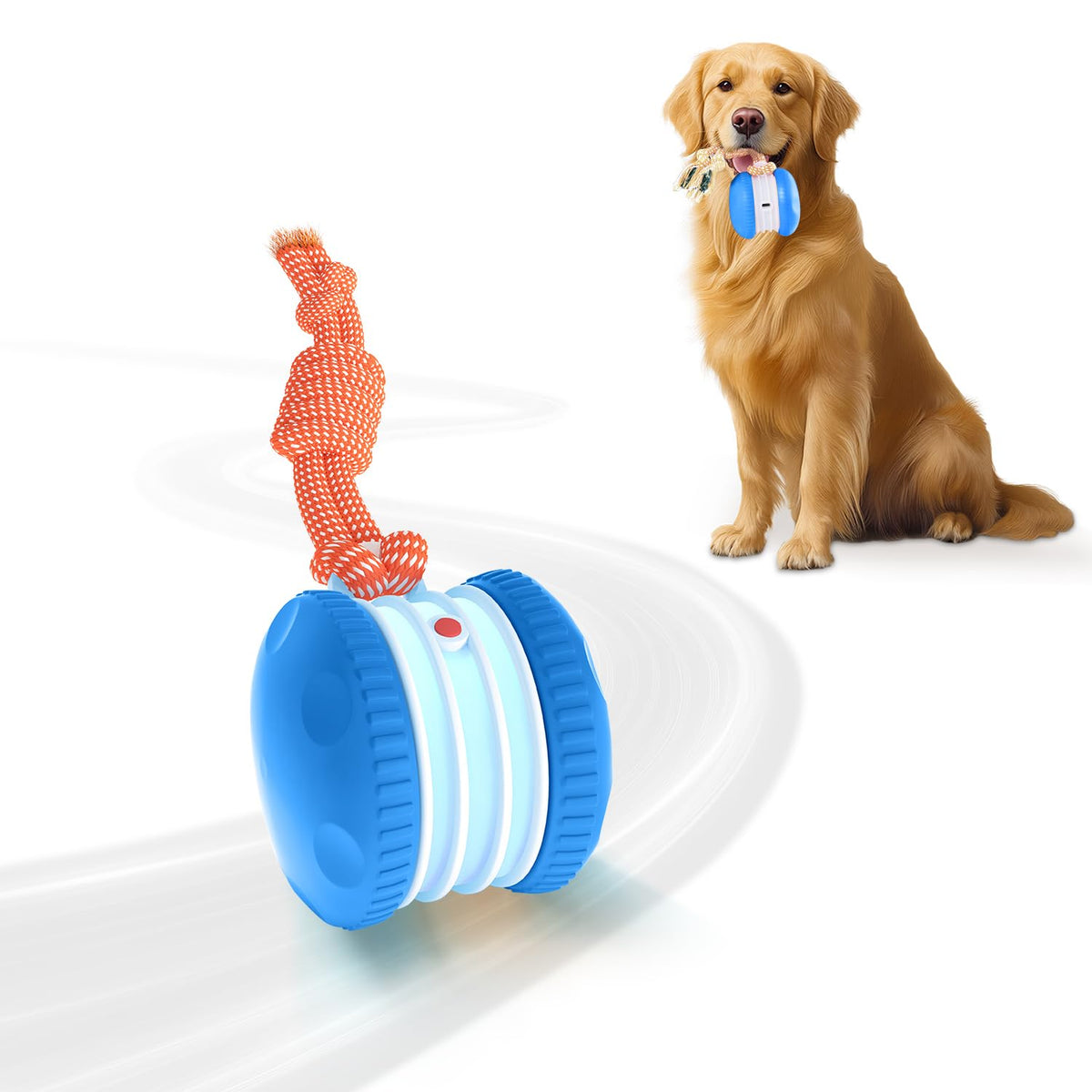 QGI Interactive Dog Ball with irregular rolling for engaging play sessions.