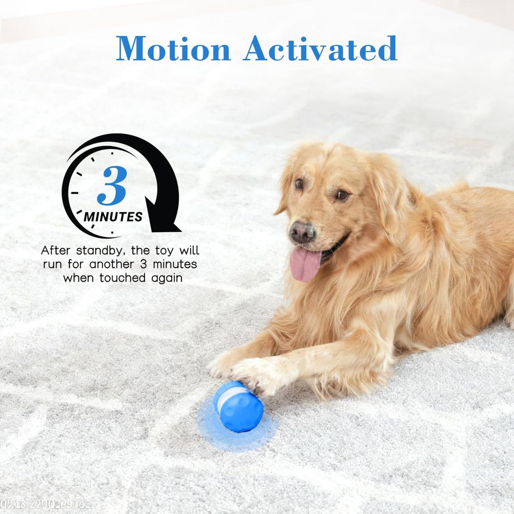 QGI Interactive Dog Ball features Type-C charging for extended play.