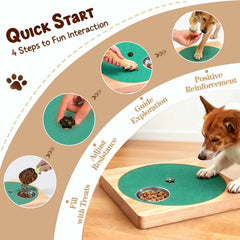QICIKRASE six partition treat box blends training with treat rewards.