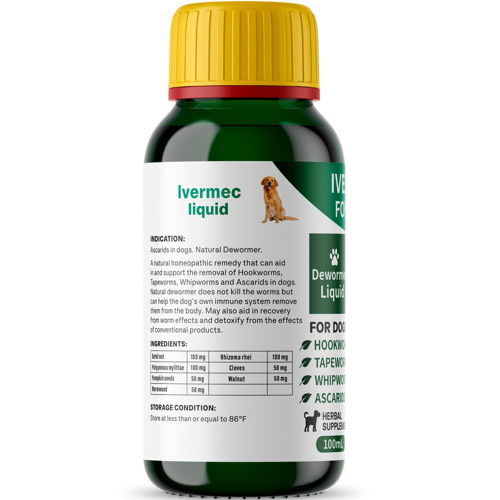 QIFEISHANKA round-worms-dogs image aids routine deworming and digestive health