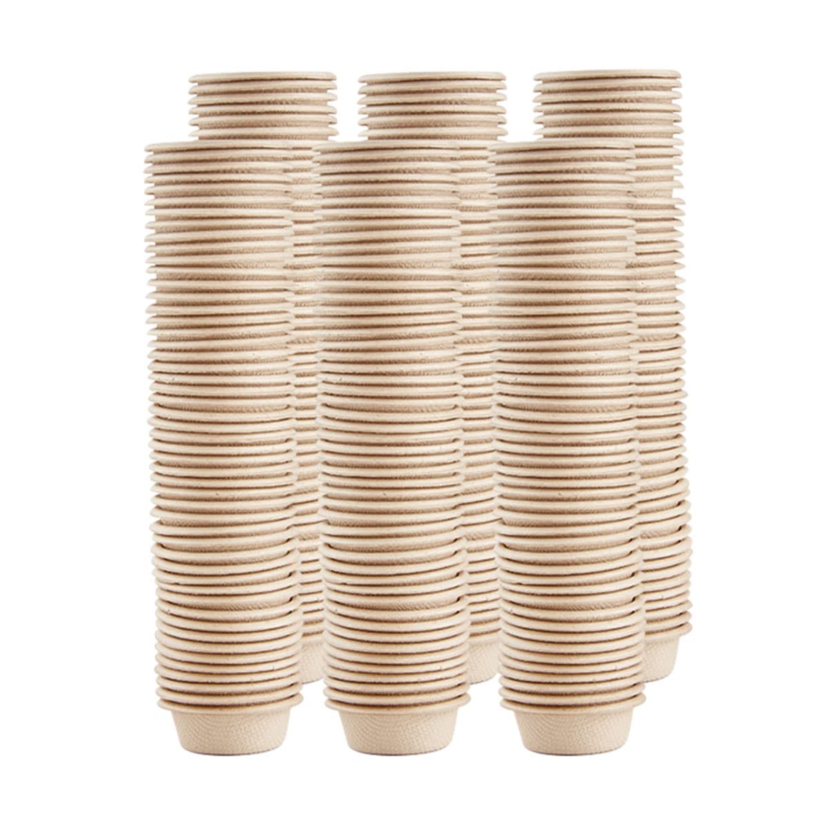 QIHYCUF Gecko feeding cups 0.5 oz, natural plant fiber, convenient for small reptiles.