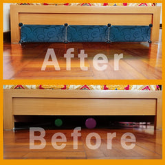 QIYIHOME easy-install under-bed blocker enables quick setup.