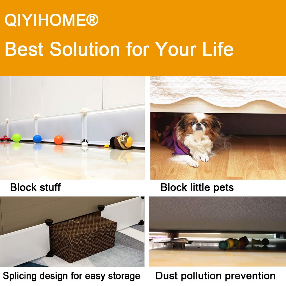 QIYIHOME waterproof and dust-resistant panels protect the area under the bed.
