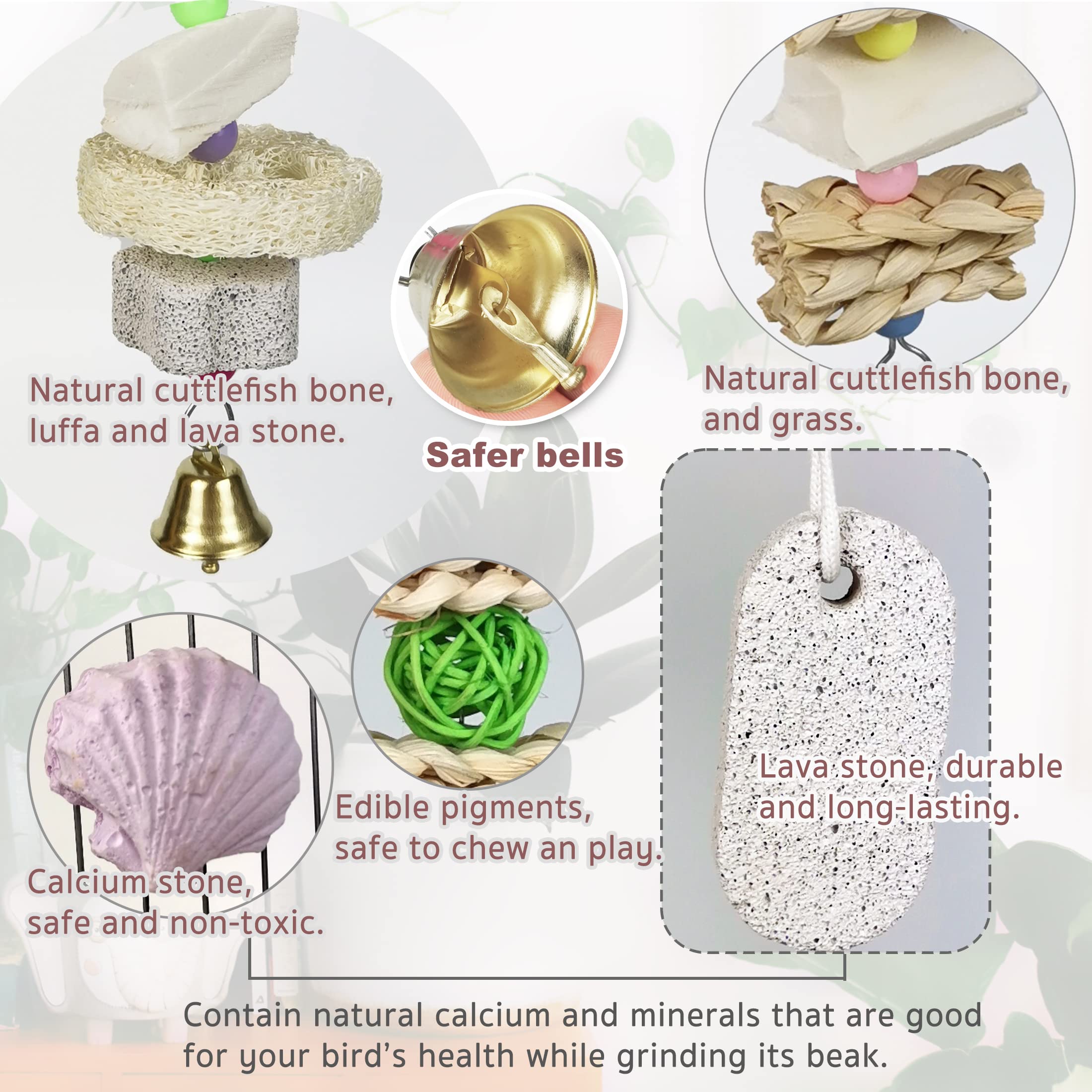 Qimilenzy calcium stone grinding toy supports mineral texture and shaping