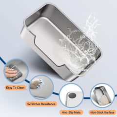 Qiuma stainless steel construction resists odors and simplifies cleaning