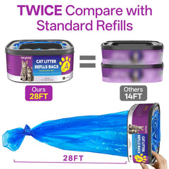 Qltytoy refill compatible with Litter Genie Standard, Plus, Style, and Pail models.