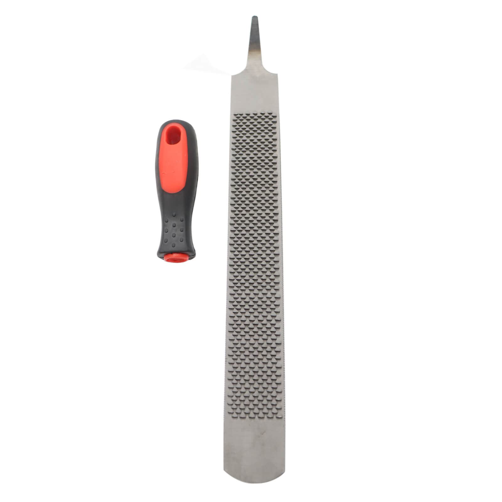Qlvily hoof rasp coarse-tooth side ideal for rapid hoof material removal.