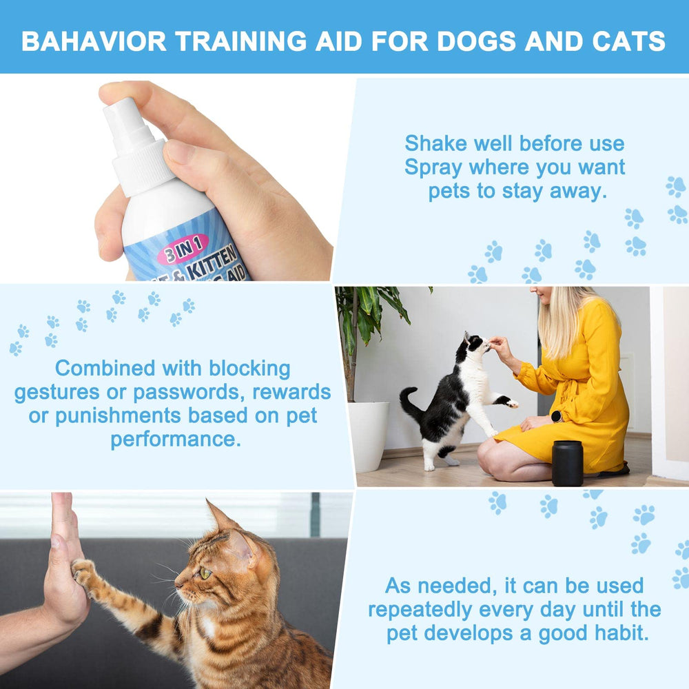 QMJUDB botanical formulation with citrus and rosemary for pet deterrence.