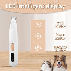 QNHMPW wide-coverage design speeds trims around paws and sensitive areas.