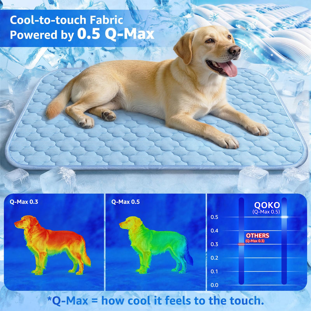 QOKO ice silk fabric close-up shows smooth, breathable surface
