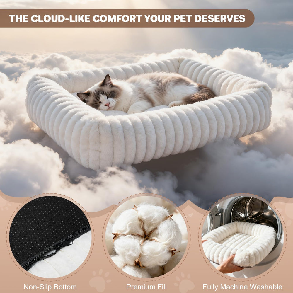 QOKO rabbit fur exterior close-up emphasizing plush indoor comfort