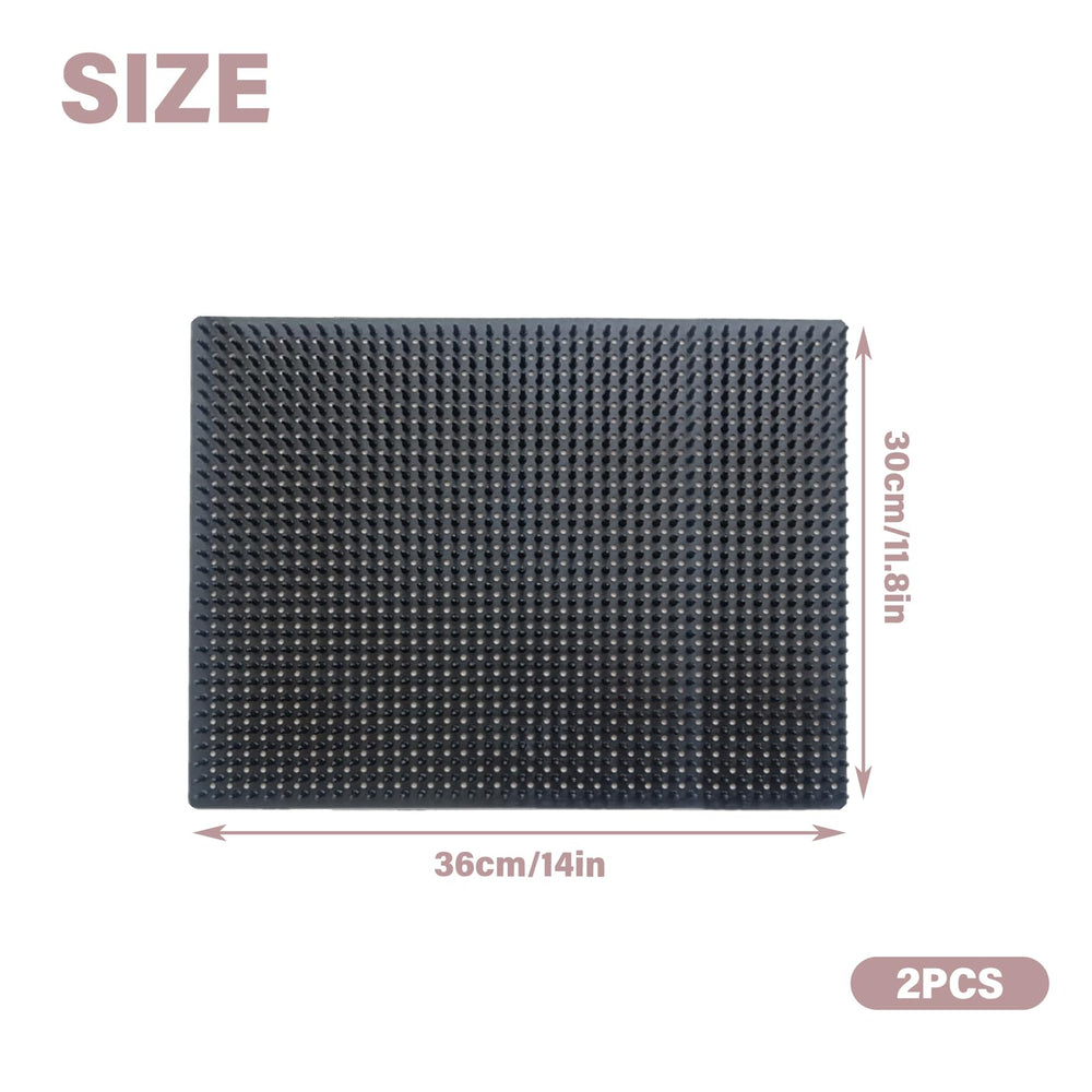 QoTang two-piece set includes installation nails for easy wood mounting.