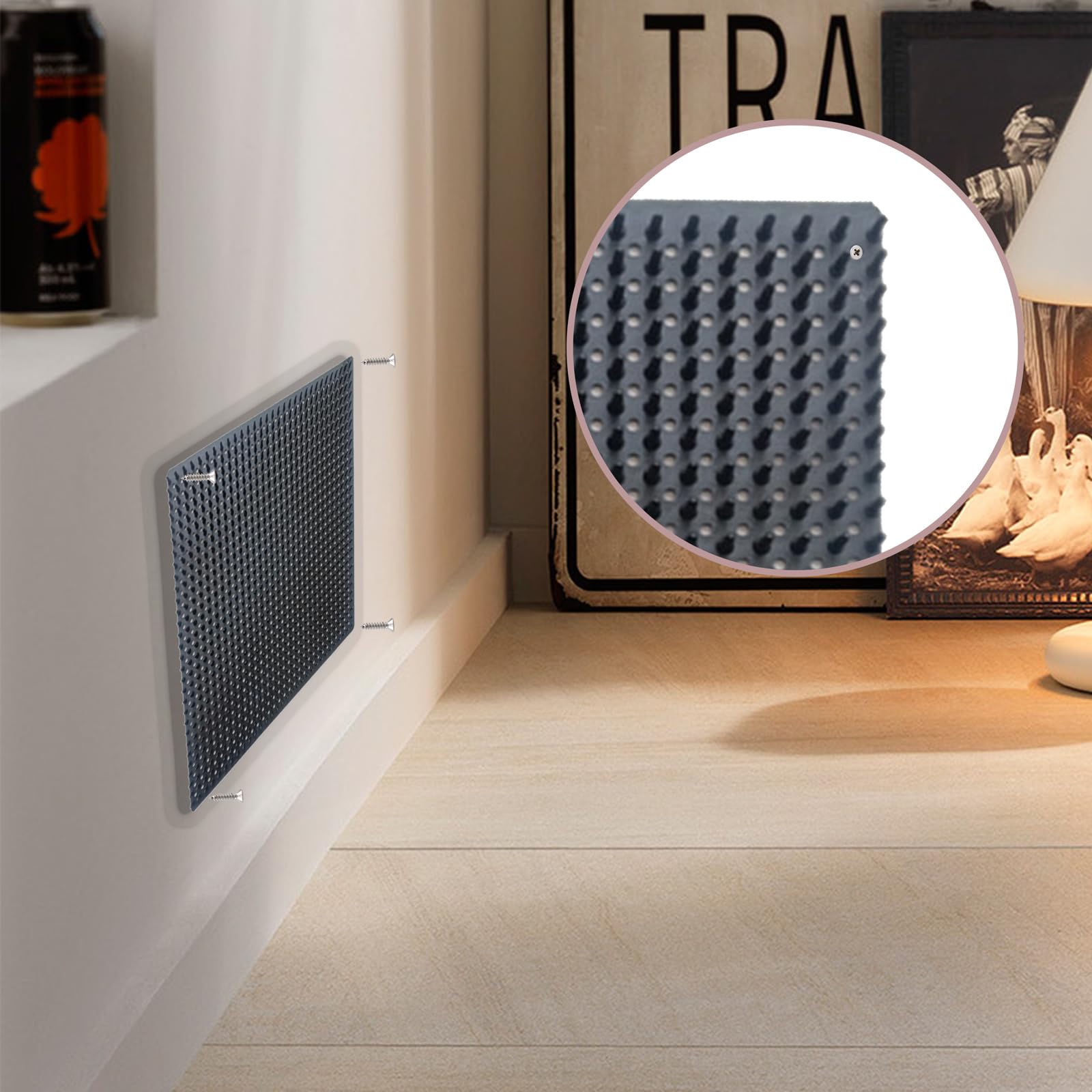 QoTang PVC-durable material close-up emphasizes safety for fur and skin.